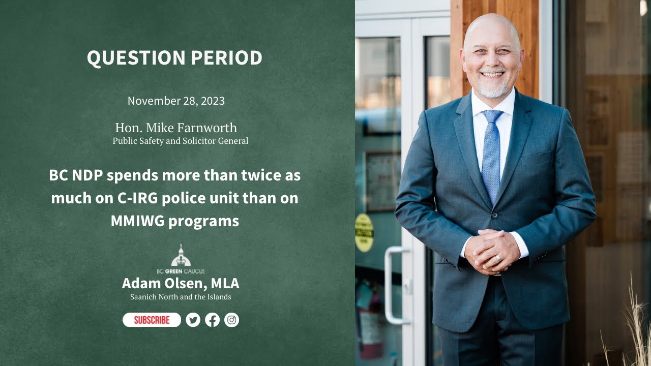 BC NDP spends more than twice as much on C-IRG police unit than on MMIWG programs