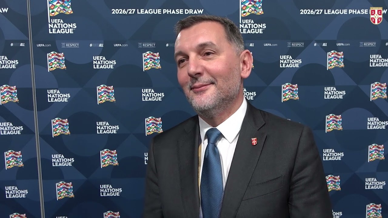 Generalni sekretar FSS Branko Radujko | Žreb za „A” diviziju Lige nacija | Brisel, 12. 2. 2026.