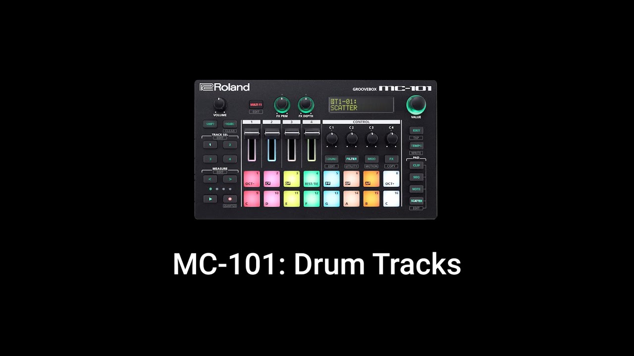 Roland MC-101: Using Drum Tracks