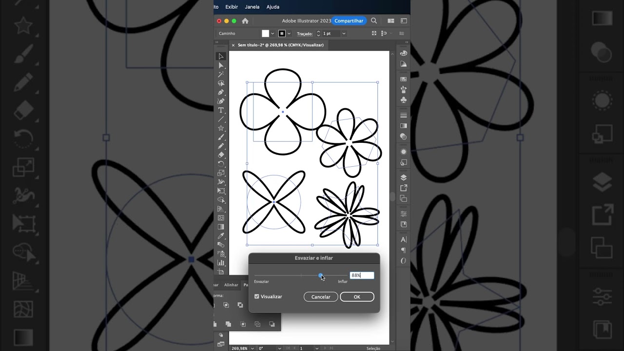 DICA RÁPIDA! Como alterar formas no Illustrator 