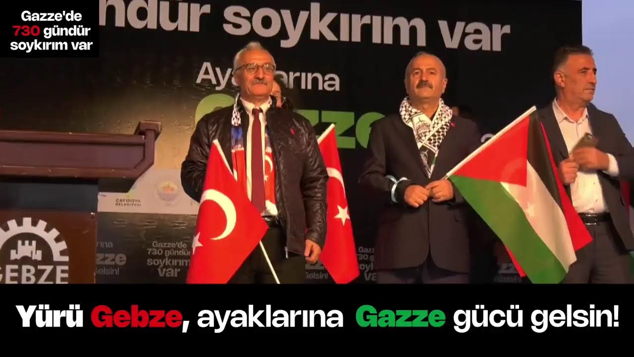 Yürü Gebze, ayaklarına Gazze gücü gelsin!