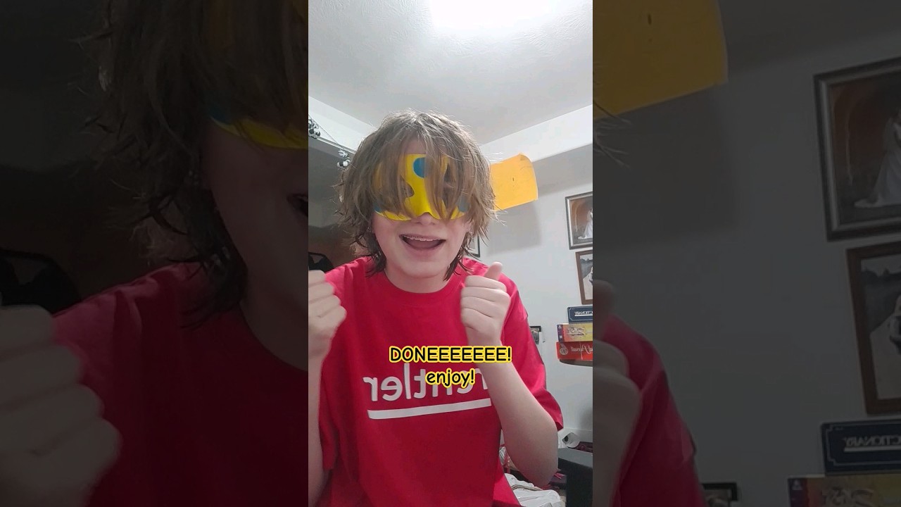 how to make a party poison mask! 