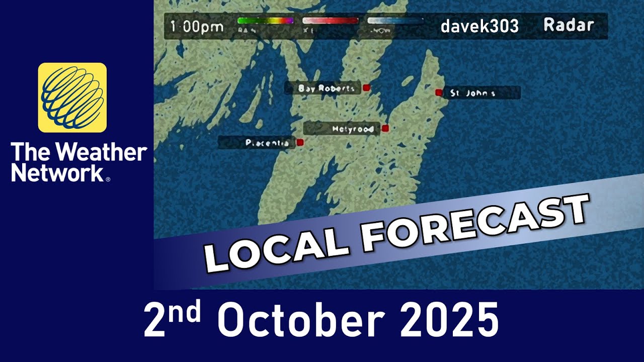 The Weather Network Local Forecast - 2 October 2025