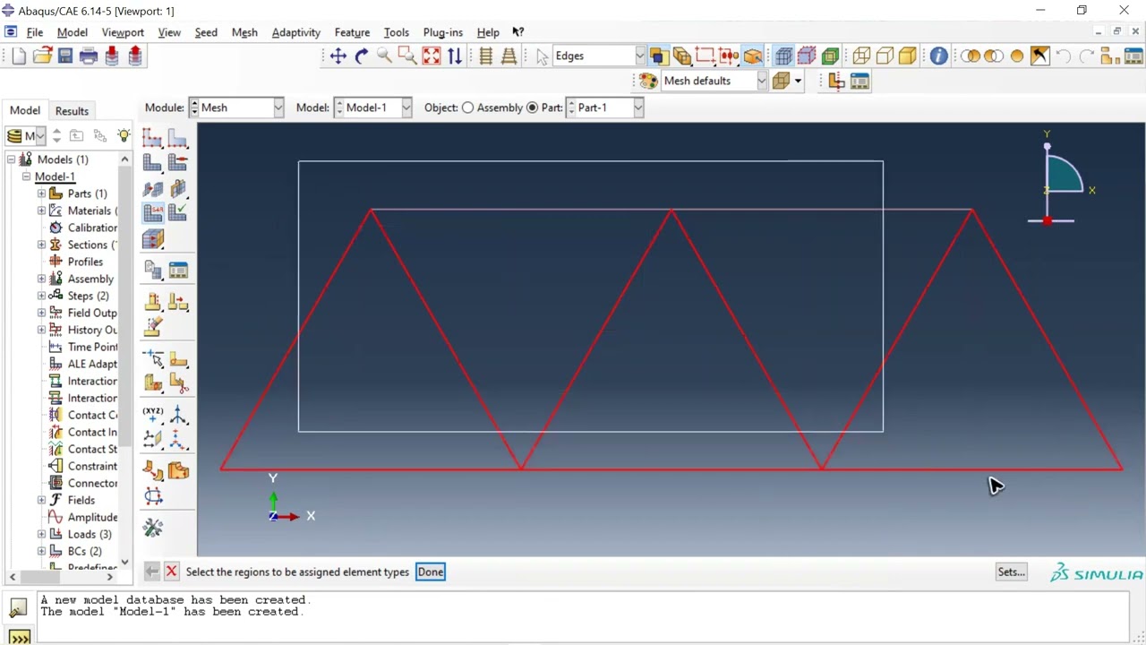 Abaqus(Truss Analysis)