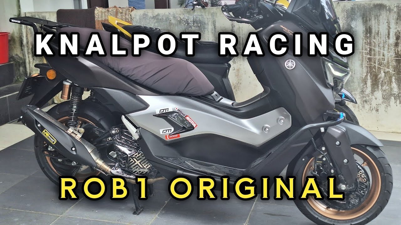 KNALPOT ROB1 RACING DI NMAX TURBO TECHMAX | ROB1 ORIGINAL