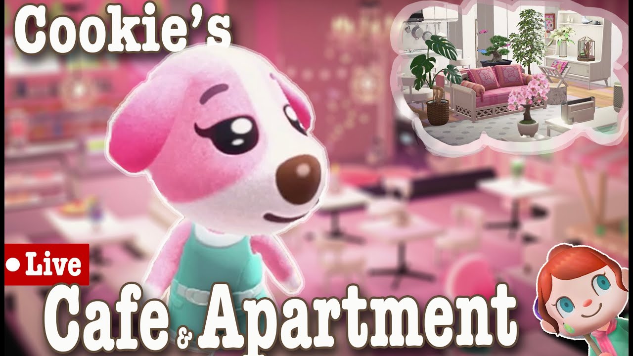 Live Stream: Designing Cookie's Cafe & Apartment in ACNH HHP | Animal Crossing New Horizons