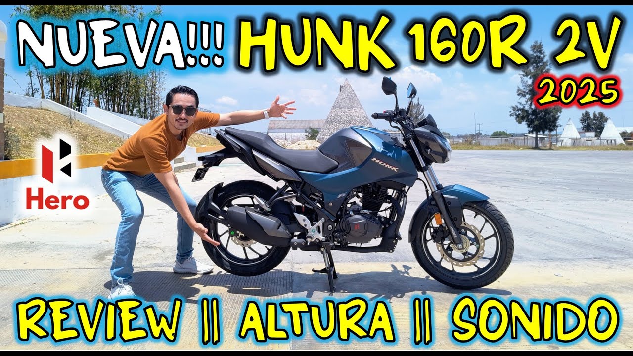 ▪️NUEVA HERO HUNK 160R 2025 2 VALVULAS || REVIEW || PRUEBA MONTURA Y ALTURA || SONIDO REAL