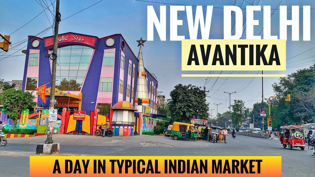 EXPLORE A TYPICAL INDIAN MARKET | New Delhi Walking Tour- Avantika