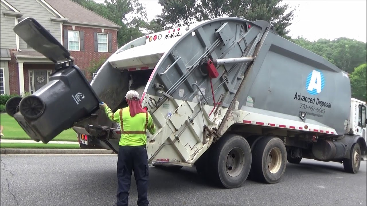 Advanced Disposal- Mack MR McNeilus Rear Loader trash truck
