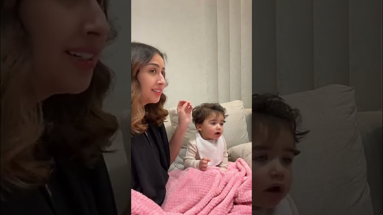 ام ادم تحاول تعلم ادم يقول ماما 🥹