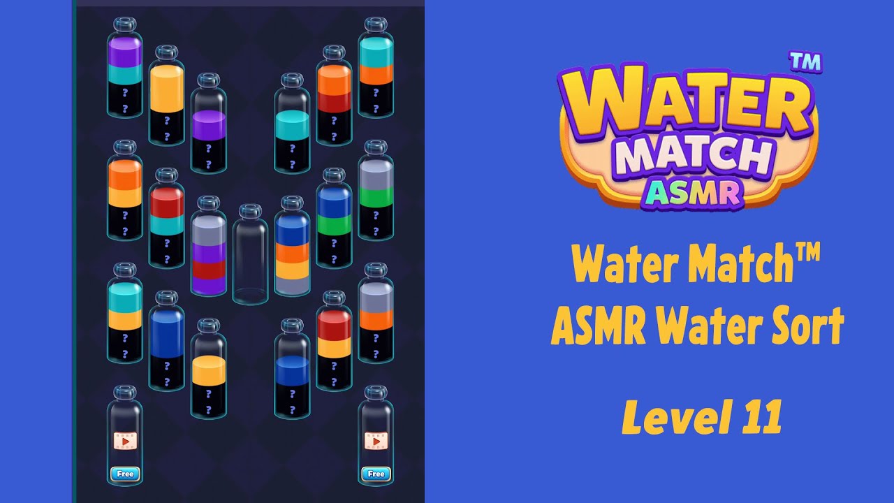 Water Match&trade; - ASMR Water Sort Level 11 Walkthrough | Gameplay Solution