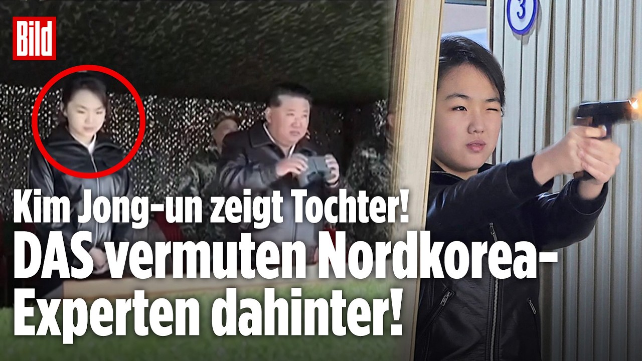 Kim Jong-un zeigt Tochter auf Panzer im Staatsfernsehen! Neue Propaganda aus Nordkorea!