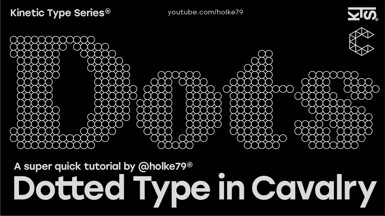 Kinetic Type Series® — точечный шрифт в кавалерии