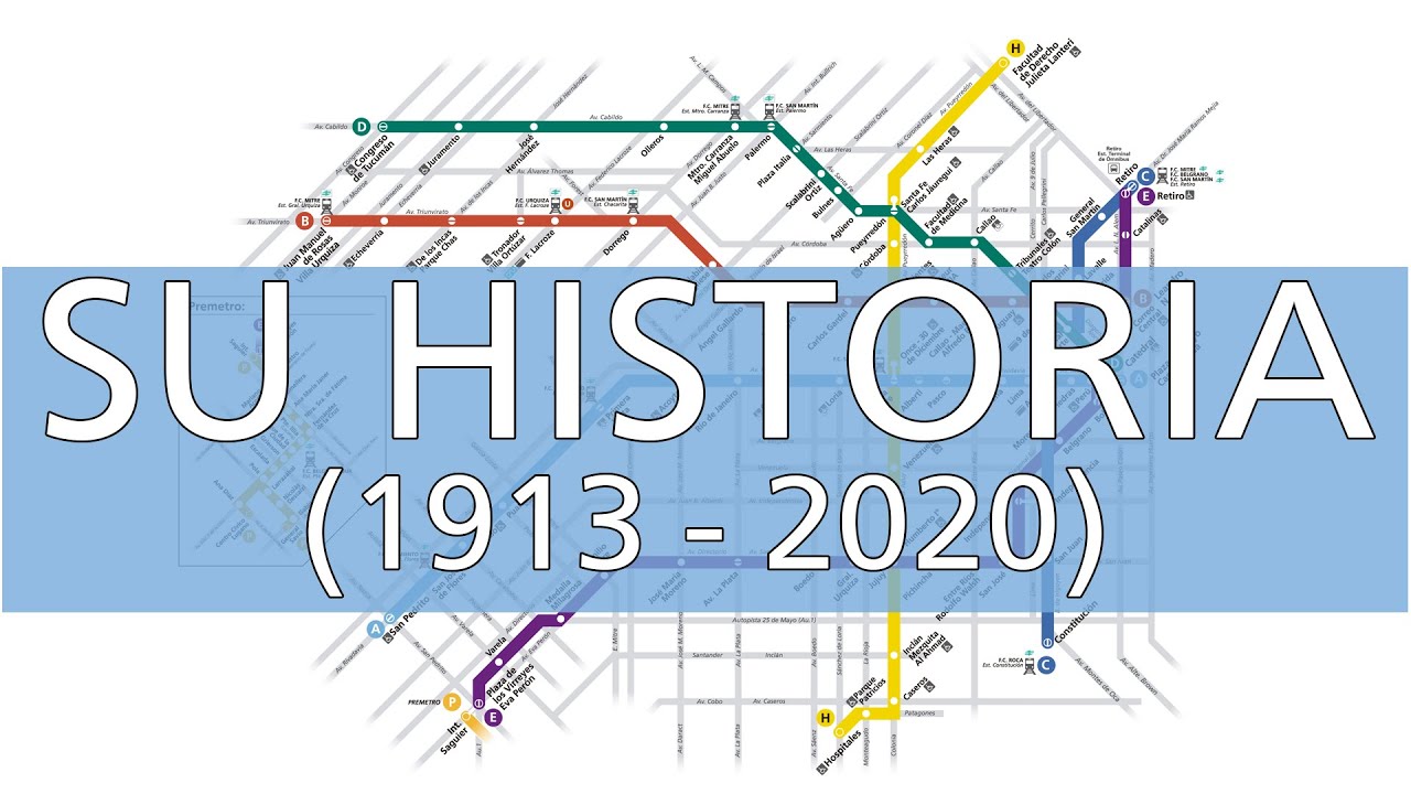 HISTORIA ANIMADA del SUBTE de BUENOS AIRES (1913-2020) 🚇 | Mati en la Ciudad