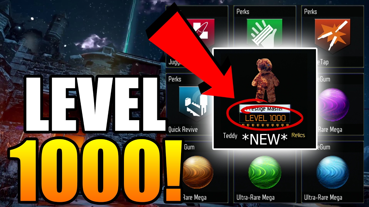 LEVEL 1000 *NEW* UNLOCKS & MORE FOR BO3 ZOMBIES! Black Ops 3 Zombies Level 1,000 Stats/High Rounds