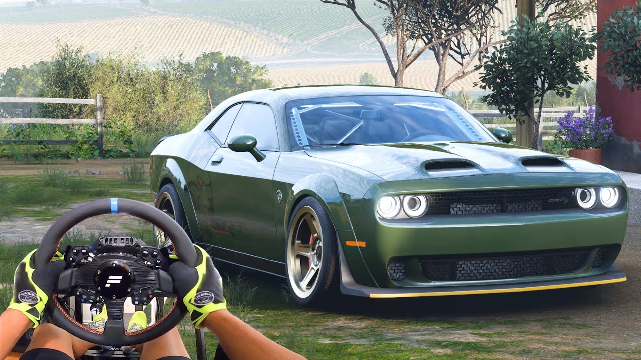 Dodge Challenger SRT Super Stock | Forza Horizon 5 In 4K | Fanatec Wheel & Pedal Cam