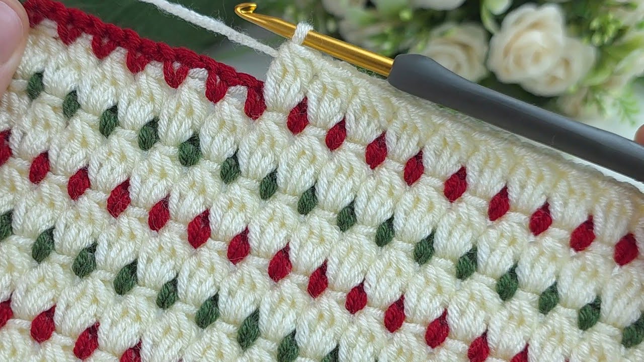  I Used Christmas Colors…!!! The Result Is Stunning | Crochet Blanket 