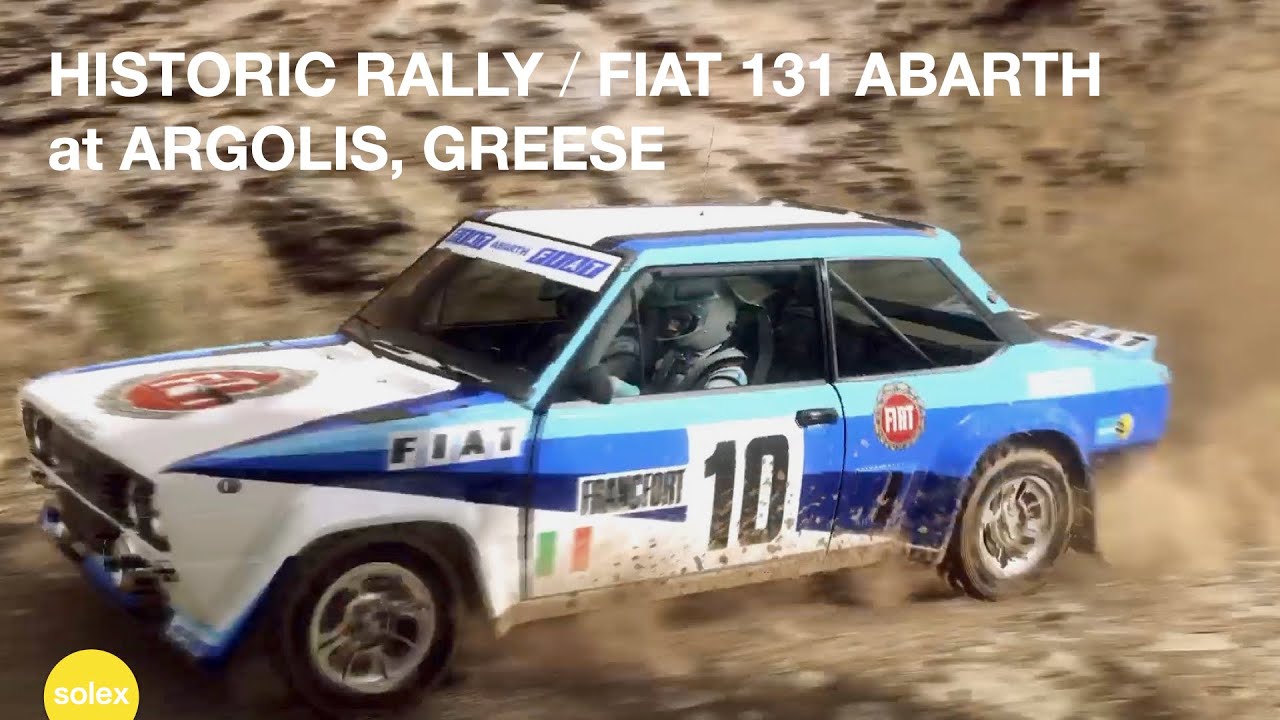 HISTORIC RALLY FIAT 131 ABARTH at ARGOLIS GREESE