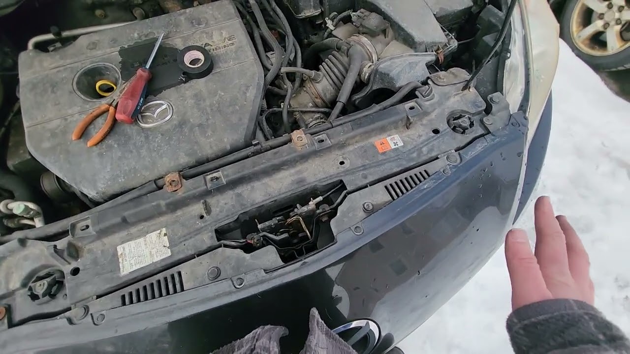 How to find your hood latch sensor on a 2012 mazda 3  