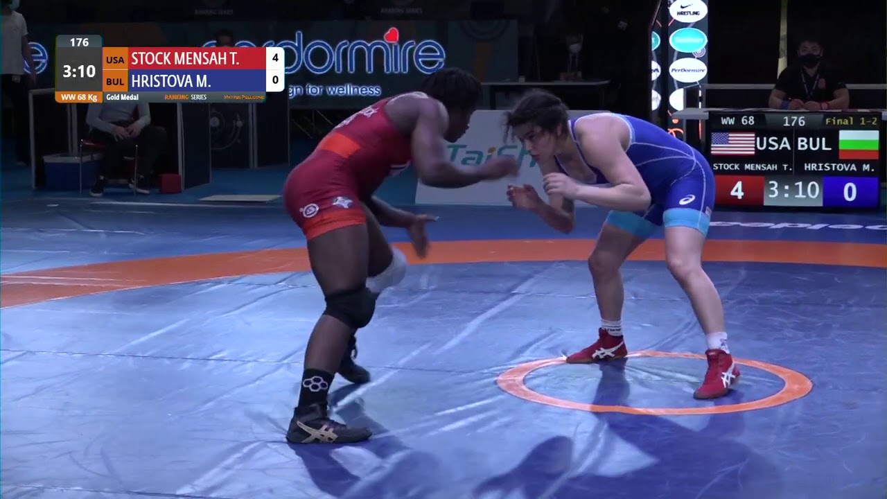 GOLD WW - 68 kg: T. STOCK MENSAH (USA) v. M. HRISTOVA (BUL)