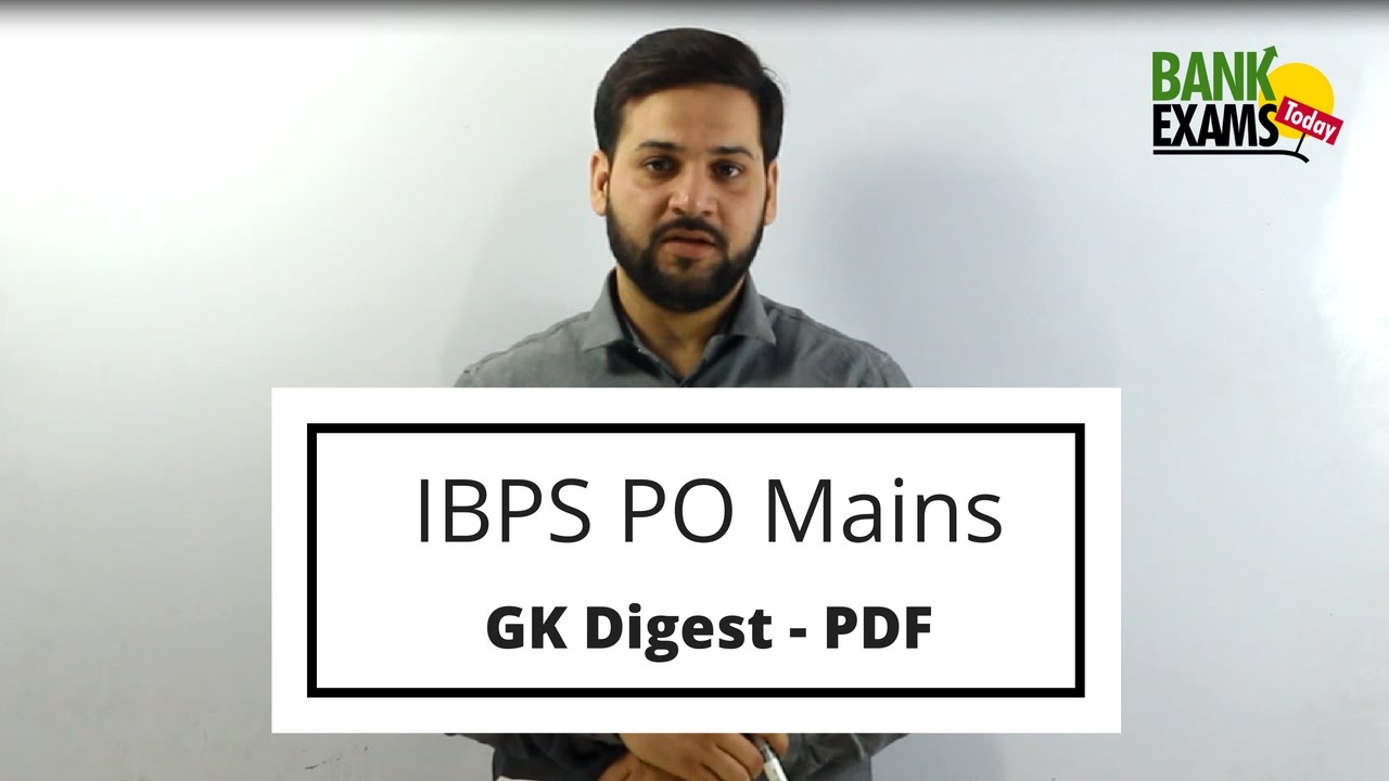 IBPS PO Mains: GK Digest Guide: Download PDF