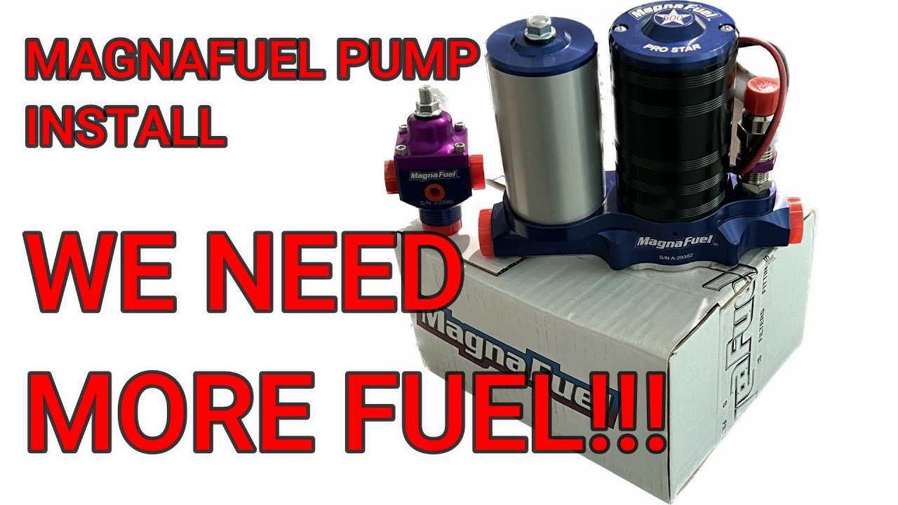 Magnaflow ProStar 500 fuel pump install w/ bigger AN lines! WE NEED ALL THE FUEL!! #becauseracecar