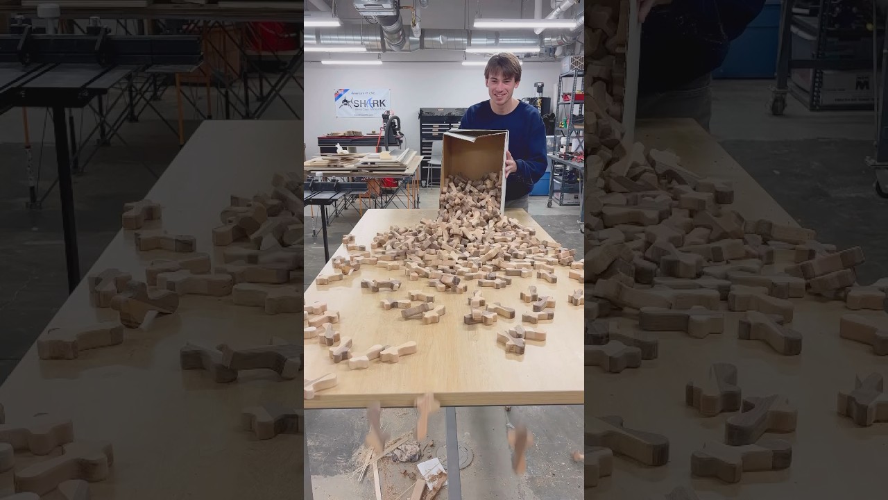 Made a batch of prayer crosses! @vectric VCarve Pro made the process easy! #cnc #viral #love #new