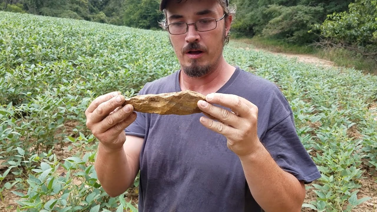 Big Colorful Kaolin Adze or Preform Pike Co, IL Arrowhead and Artifact Hunting