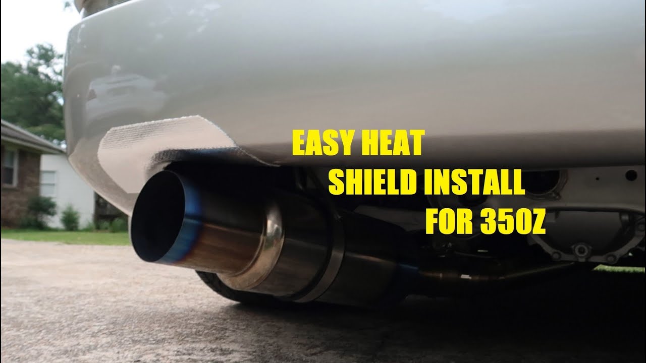 How to heat shield your rear bumper from exhaust heat #Nissan350z