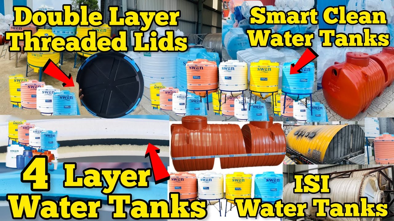 Smart Clean Water Tanks|4 & 5 Layer Water Tanks|Double Layer Threaded Lids|Tanks|Kerala Interior