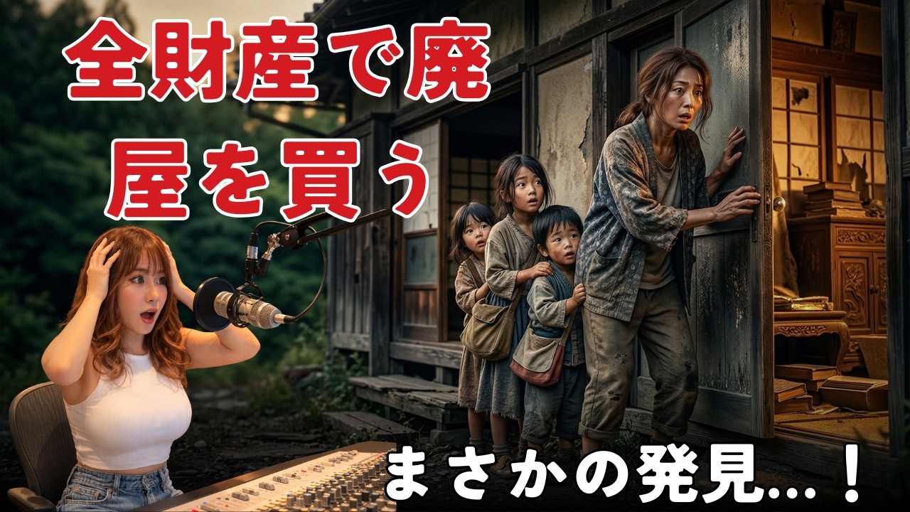 【人生の教訓】夫を亡くし家を追われた3児の母。全財産で買った廃屋に眠っていた「驚愕の遺産」とは？