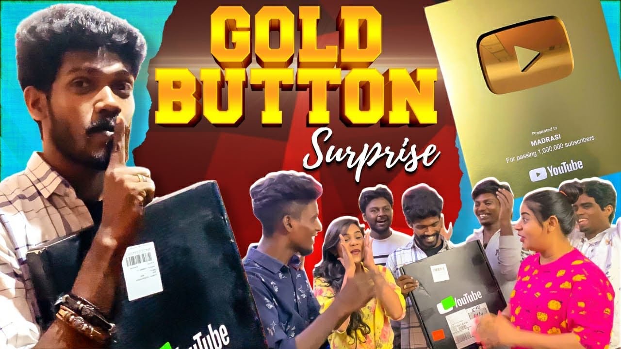 Golden Button Surprise | 1M Subscribers | Galatta Guru | Madrasi Killadies | Madrasi Team