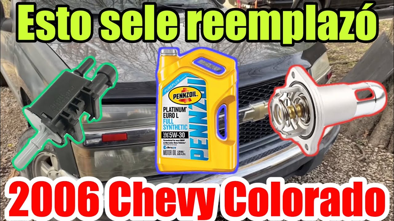 Cambie válvula de purgar aceite y termostato 2006 Chevy colorado