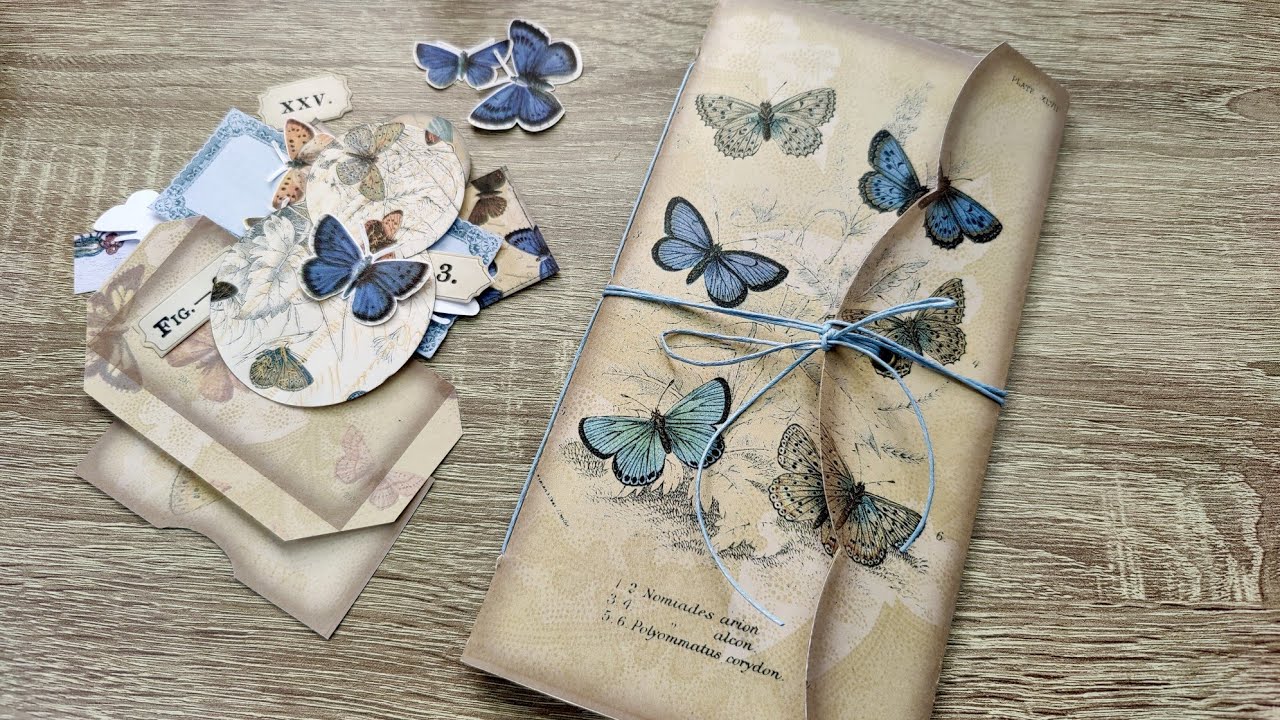 Making a small journal from scratch with Flutterby Folio from 