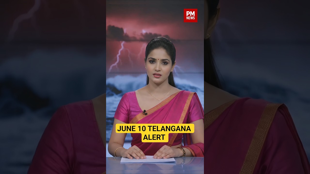 జూన్  10 తెలంగాణలో భారీ వర్షాల హెచ్చరిక. Heavy Rain Alert For 9 Districts | #PMNews #TelanganaNews