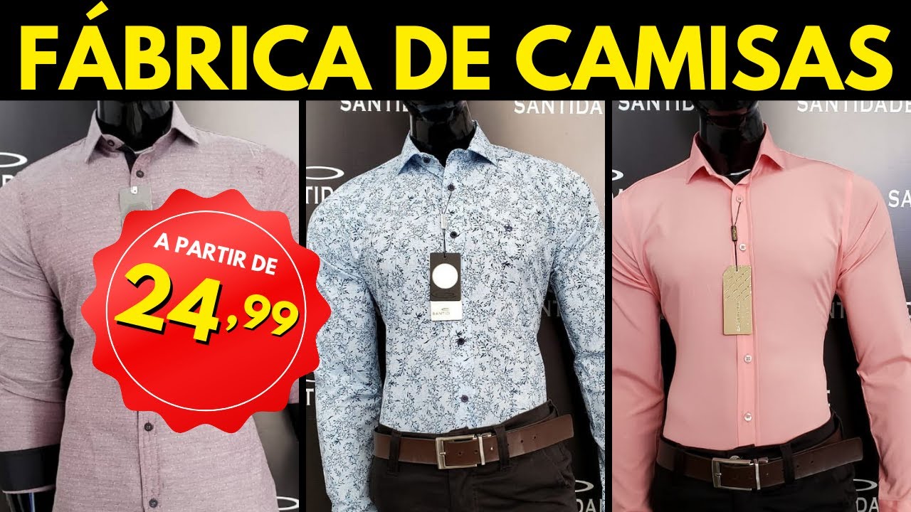 CAMISAS A PARTIR DE R$24,99 DIRETO DA FÁBRICA NA 44 EM GOIÂNIA