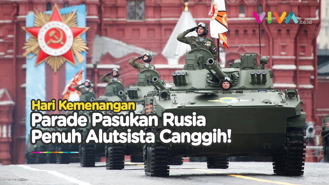 URA! Rusia Gelar Latihan Parade Militer Hebat di Lapangan Merah