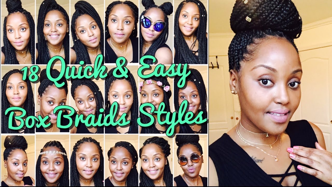 18 Quick & Easy Box Braids Hairstyles (Beginner Friendly)