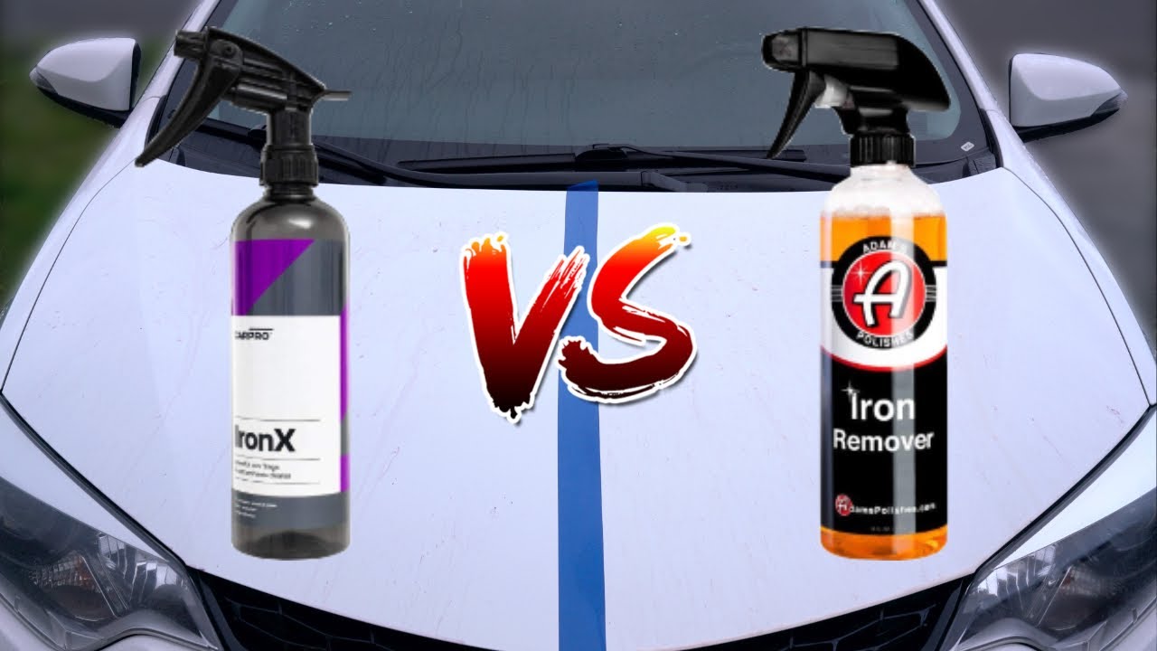 CarPro Iron X против Adam’s Iron Remover