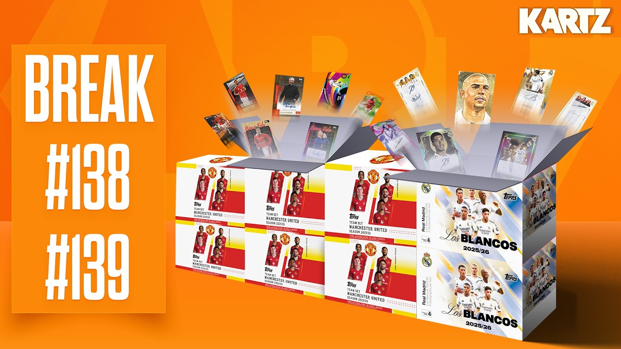 BREAK #138 #139 | Topps Manchester United Team Set 25/26 case | Topps Los Blancos 25/26 x2
