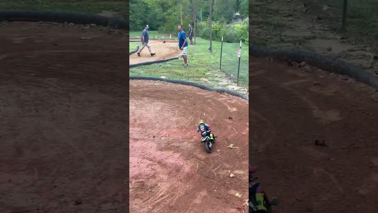 RC Motorcycle On Dirt Track, Losi Promoto MX With Dirt Bike Sound Effects!