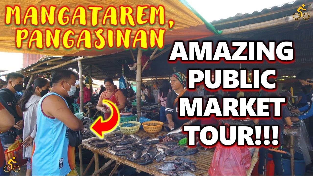 PUBLIC MARKETS IN THE PHILIPPINES-AMAZING MARKET TOUR-MANGATAREM, PANGASINAN-FILIPINO FOODS TOUR