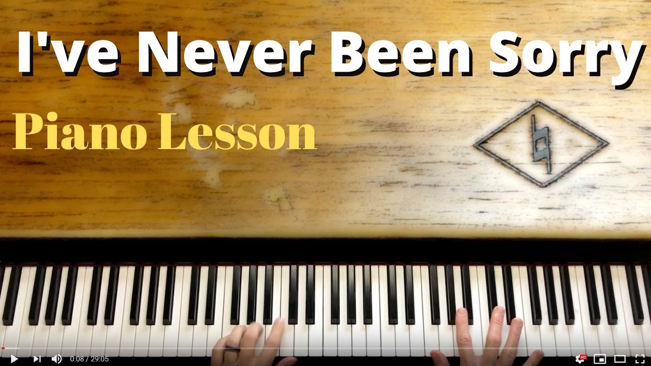 I've Never Been Sorry - Verse
