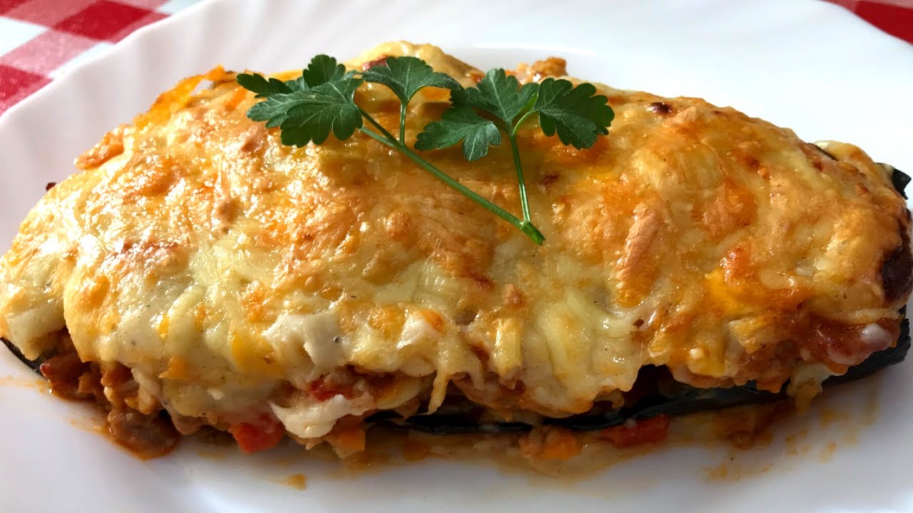 BERENJENAS RELLENAS de CARNE con BECHAMEL | Berenjena RELLENA de CARNE