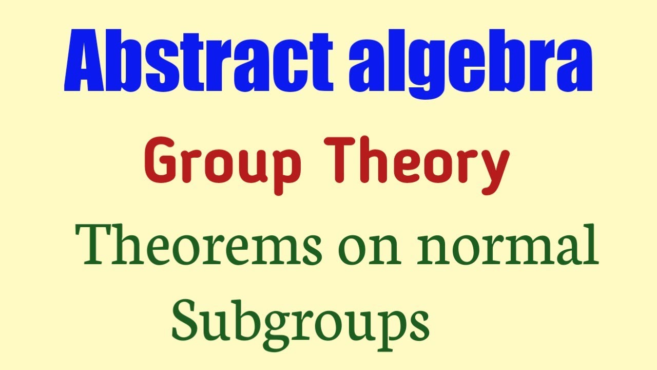 Group theory|Normal Subgroups|H is normal subgroup iff every right coset is a left Coset|Lecture 10