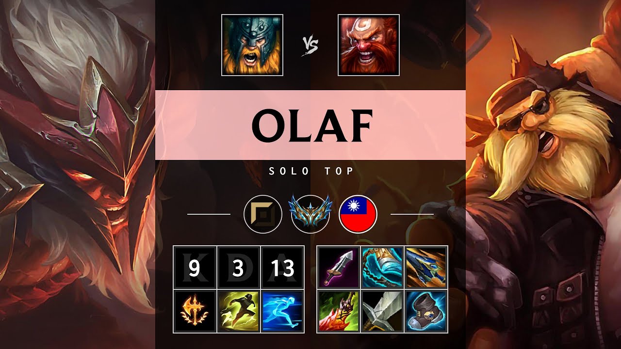 Olaf Top vs Gragas - TW Challenger Patch 25.18