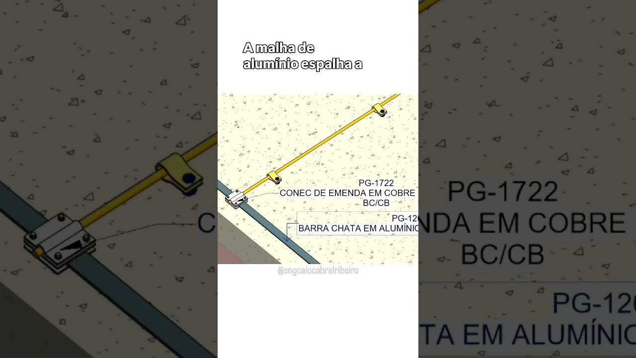 Sistema de capta&ccedil;&atilde;o com captor Franklin #spda #eletricista #el&eacute;trica #eletricidade