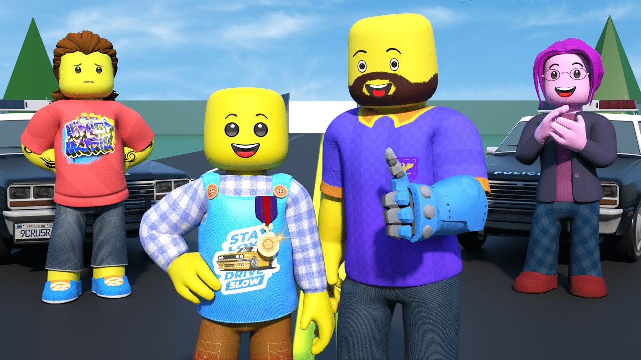 ROBLOX Brookhaven 🏡RP - HERO DAD POLICE  | Roblox Steve