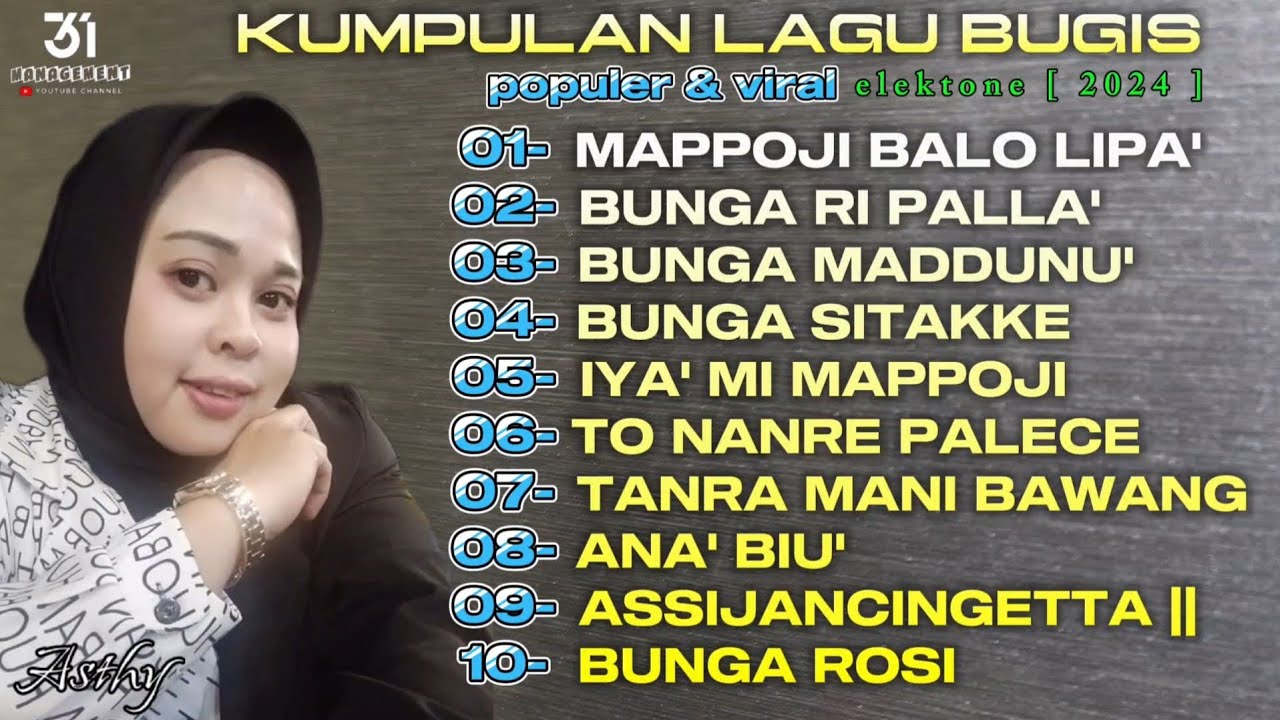 KUMPULAN LAGU BUGIS ELEKTON TOP TERBARU 2024 - SELEKSI TERBAIK - LAGU BUGIS PILIHAN