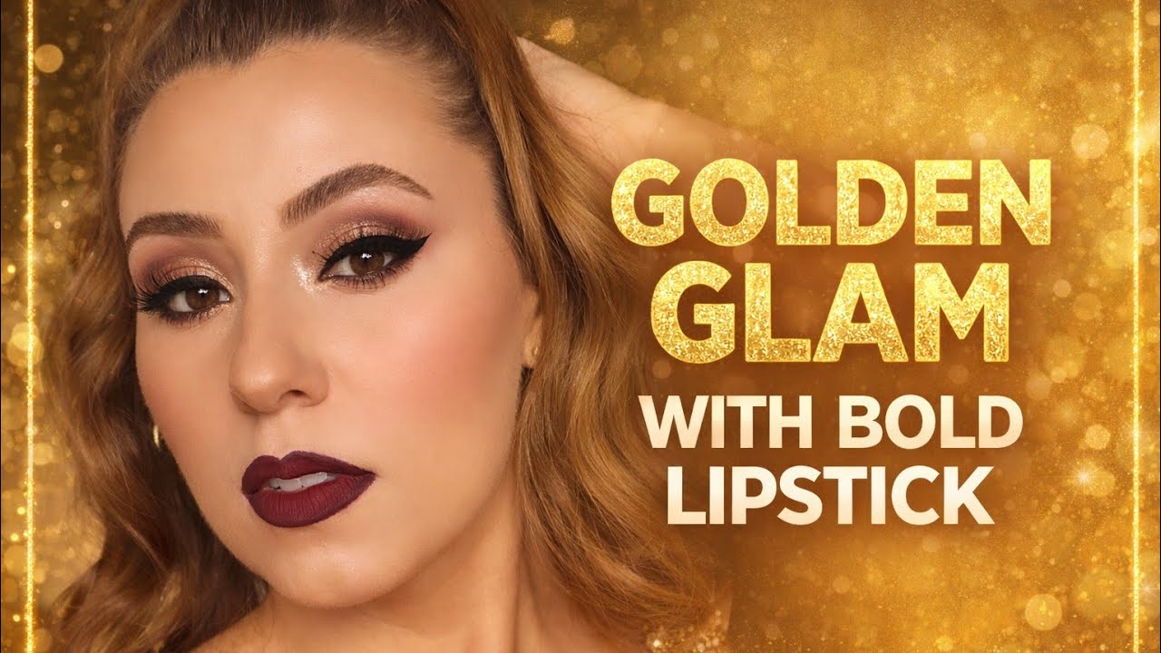Golden Glam Makeup Tutorial ✨ Soft Golden Eye Makeup | Full Face Glam